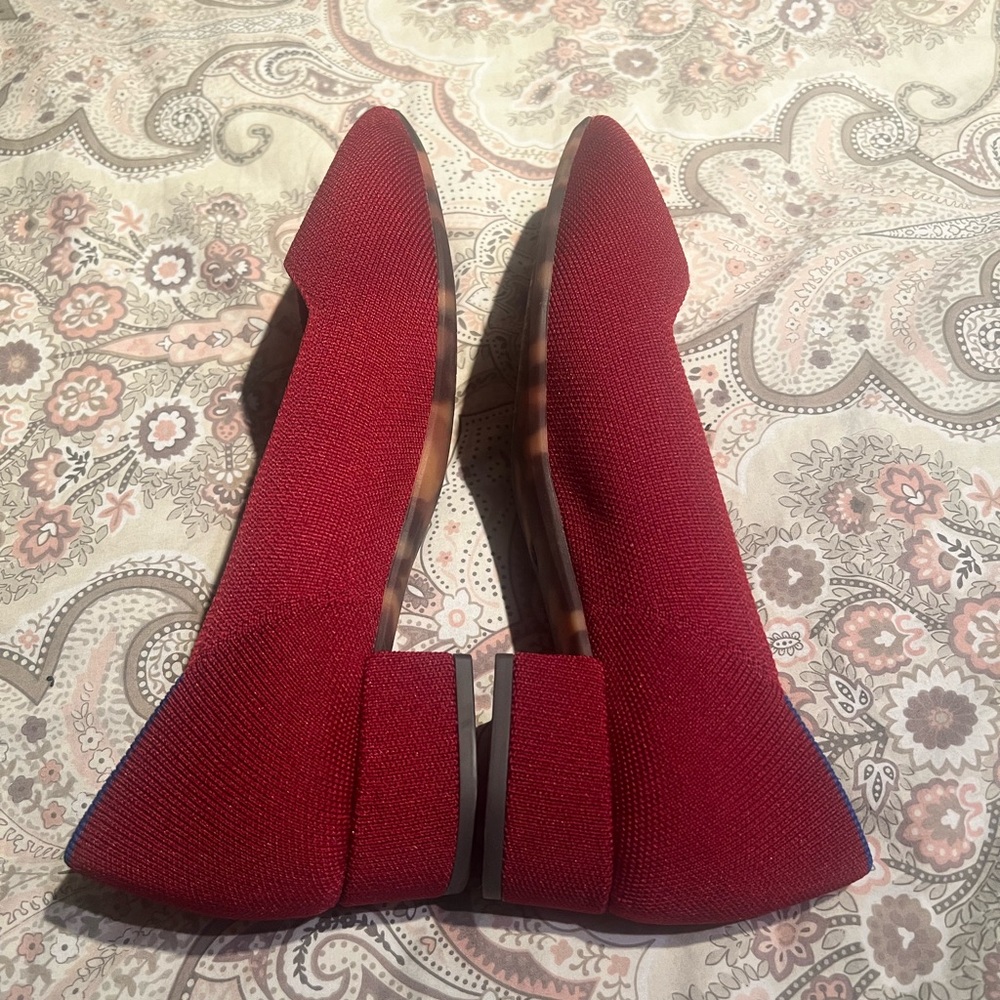 Rothy Autumn Red High Point, size 10